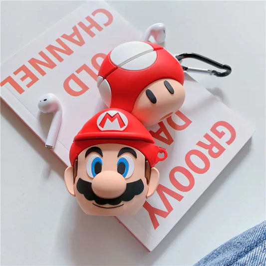 Silicone Case for AirPods 2 - Mario Cartoon Design